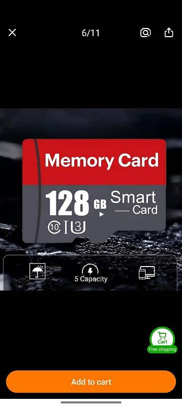 Memory Card 128GB with Adapter 0
