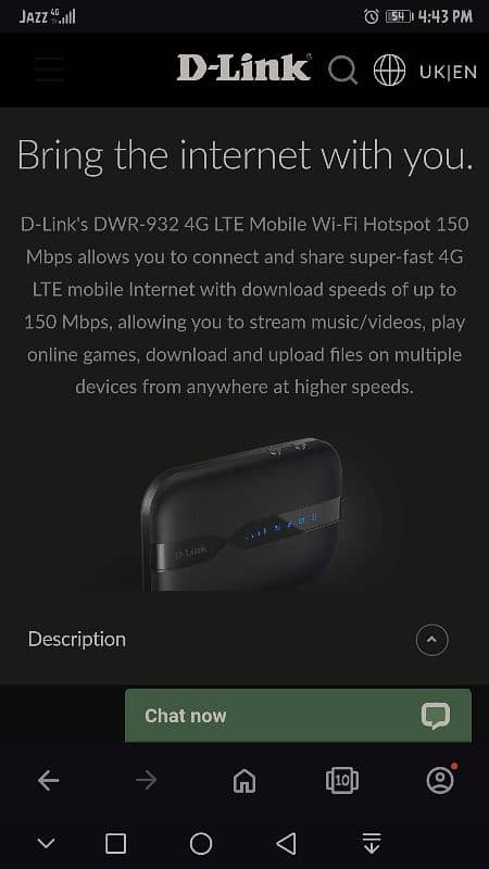 D LINK 4G WI-FI 150 m high speed 3