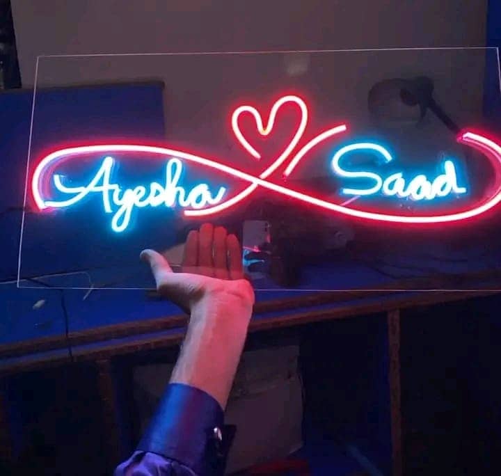 Acrylic sign, Neon Lights,Neon Sign ,3d sign board 0