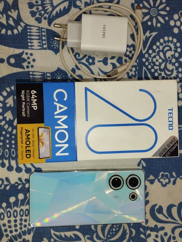 TECNO CAMON 20 CONDITION 10/10 SINGLE HAND USED ONLY 4