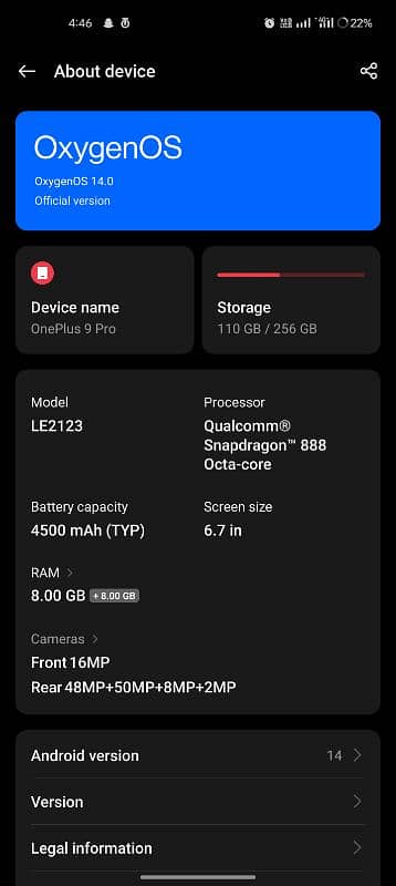 OnePlus 9 pro PTA approved 5