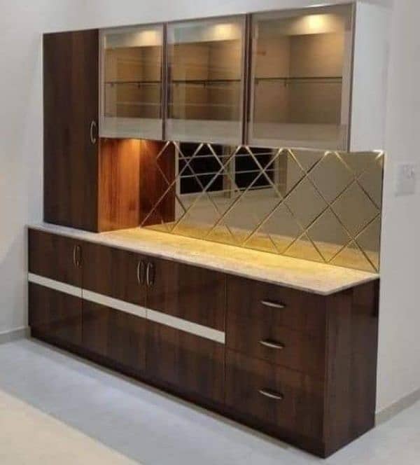 almari, upper cabinet style wardrobe, sliding cupboard kitchen cabinet 1