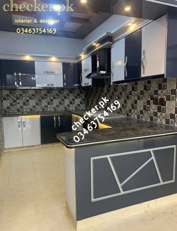 almari, upper cabinet style wardrobe, sliding cupboard kitchen cabinet 3