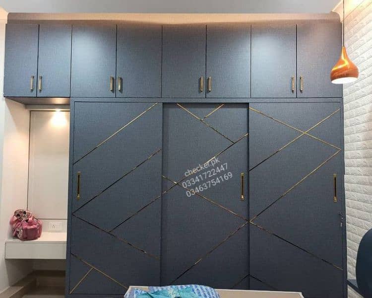 almari, upper cabinet style wardrobe, sliding cupboard kitchen cabinet 12
