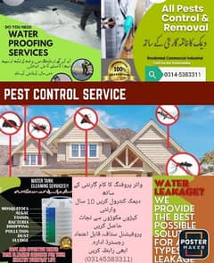 Pest (دیمک) control, Waterproofing, water tank cleaning