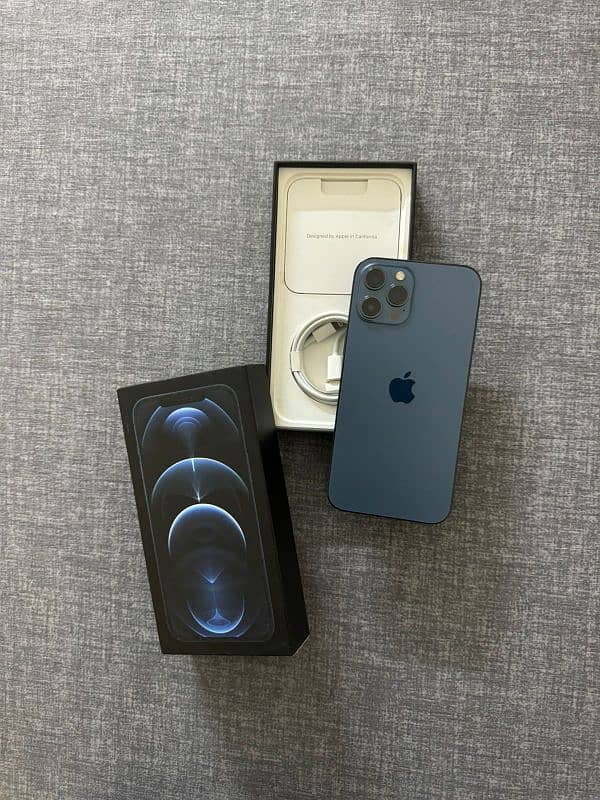 iphone 12pro max 256GB PTA APPROVED WIth box 0