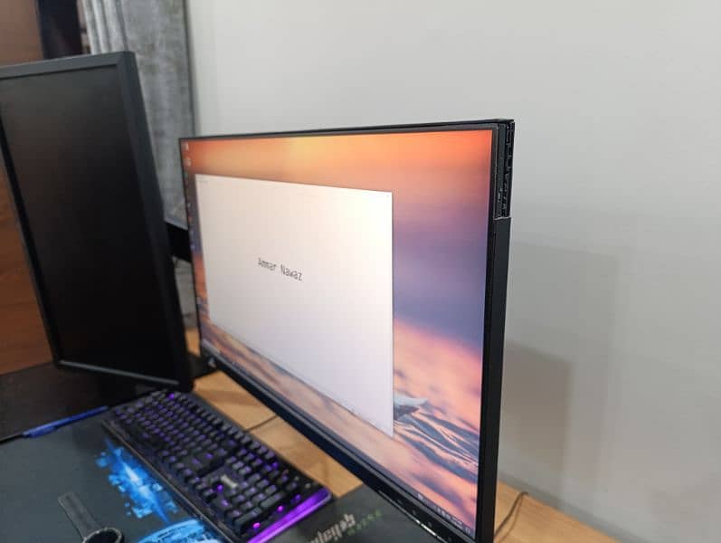 2k 75hz monitor with Dual arm stand 2