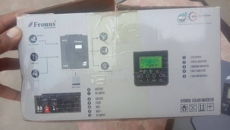 2.4 fronus HYBRID INVERTER 2nd hand but 0 meter and not used 5