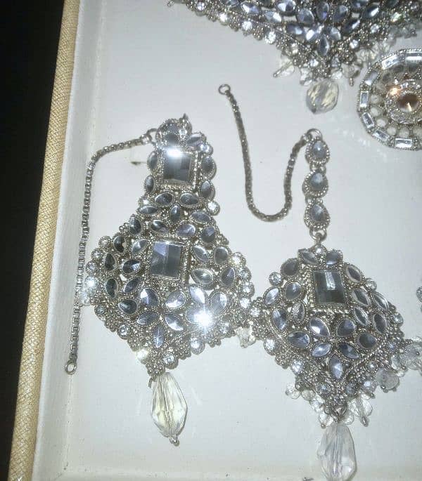 Stunning Silver Bridal Jewelry Set – Worn Twice, Like New 1