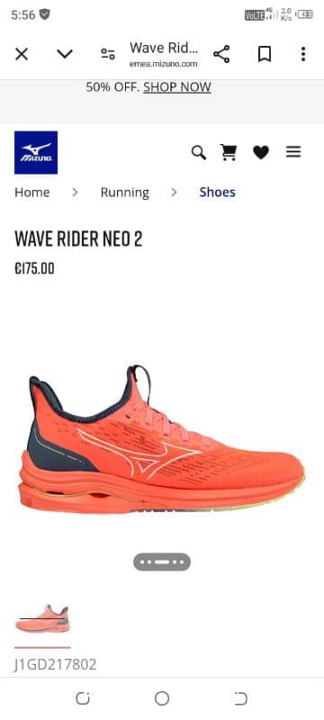 Mizuno wave rider neo 02 (super Running shoes) 4