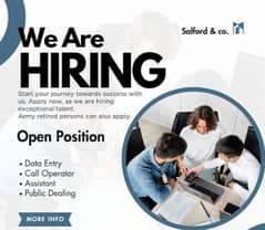 Online And Office Base Staff Required male and female