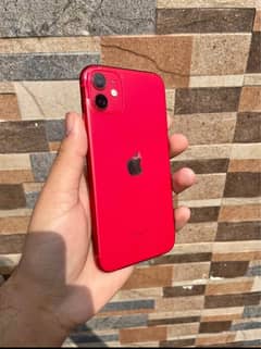 Apple I phone 11 Non PTA jv Red Edition 64gb storage 86% Battery