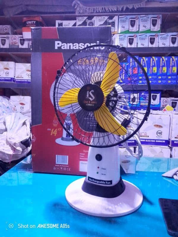 rechargeable table fan 0