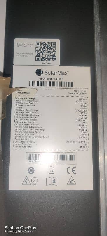 solar max oxyn 6kw hybrid invter pv 9000 4