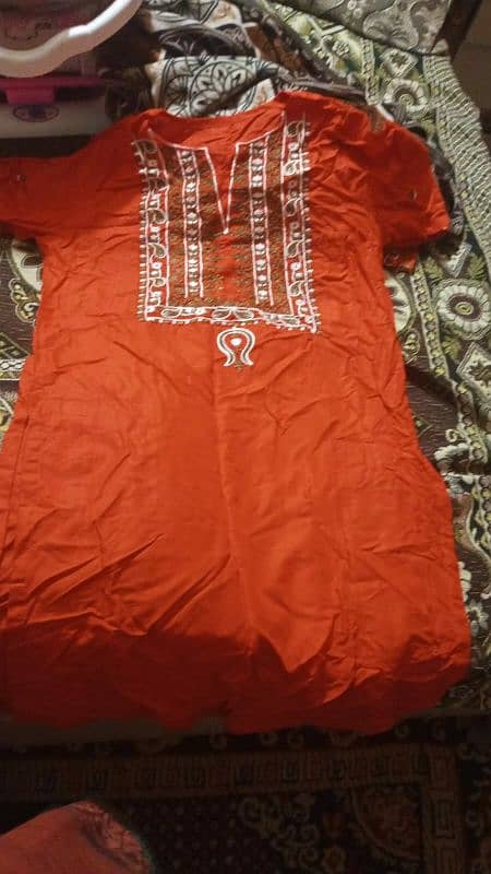 10/10 stuff dhanak shlwar shirt embroidered duppata printed simple 0