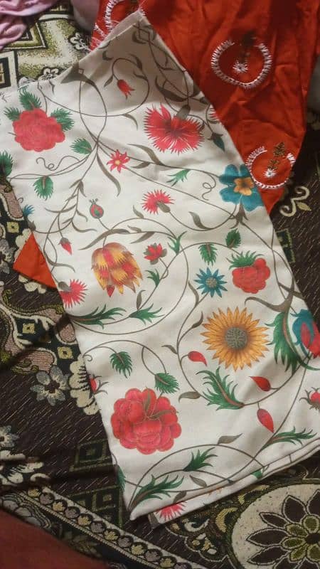 10/10 stuff dhanak shlwar shirt embroidered duppata printed simple 3