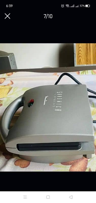 moulimex sandwich toaster almost new 5