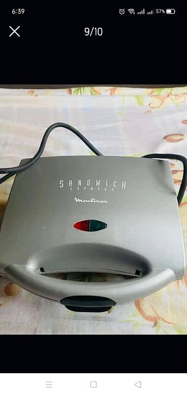 moulimex sandwich toaster almost new 7