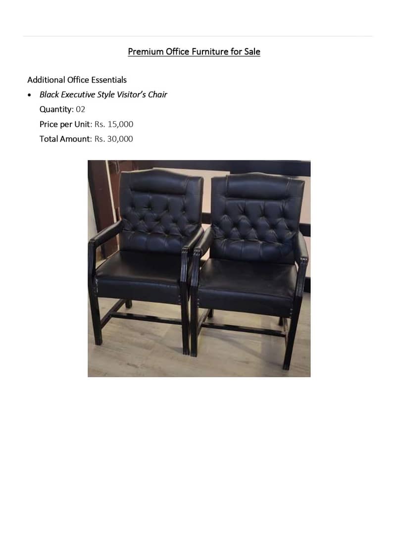 Luxury Chairs/Visitor Chairs/ Office Chairs & Side Table/Staff Chairs 7