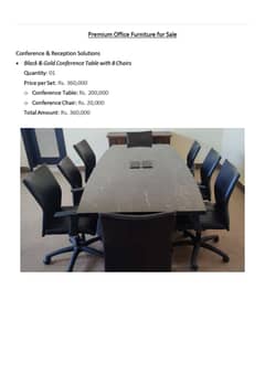 High-Quality Conference Tables with Chairs