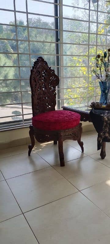 100 PERCENT PURE SHISHAM WOOD CHAIRS AND SMALL TABLE FOR FREE 2