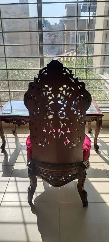 100 PERCENT PURE SHISHAM WOOD CHAIRS AND SMALL TABLE FOR FREE 5