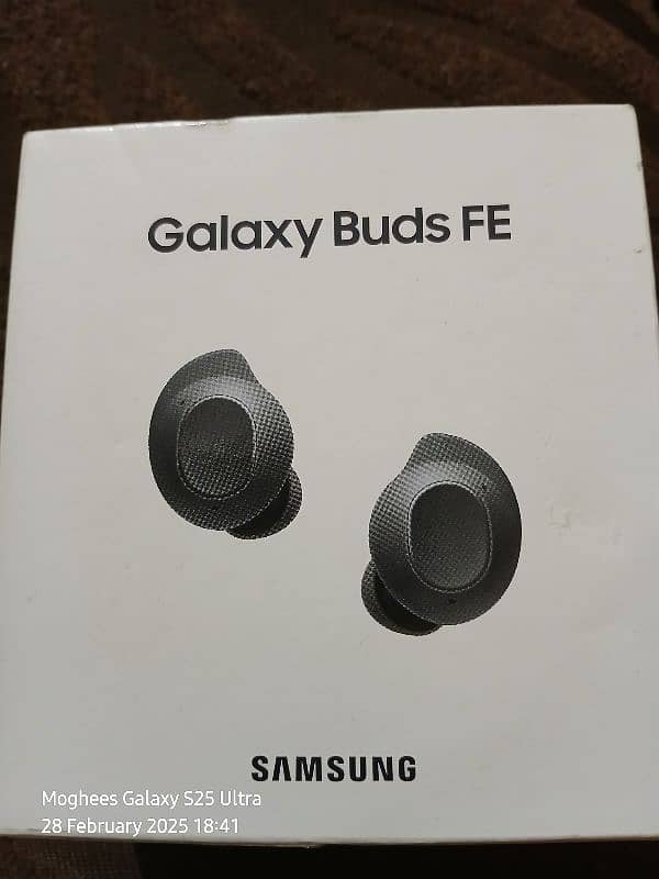 Samsung Galaxy Buds FE Graphite Just Box Opened Complete Box 10/10 1