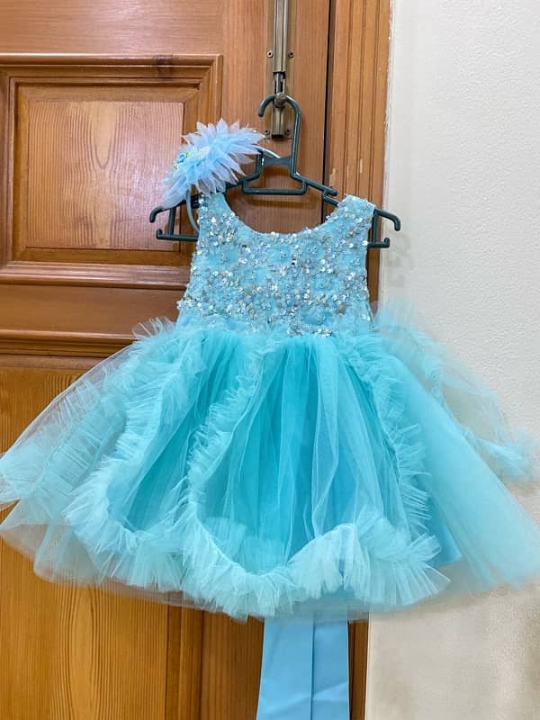 blue Frock for baby girl 1