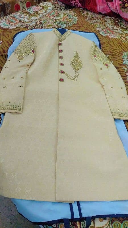 Wedding sherwani and khulha 1