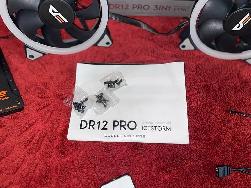 DarkFlash DR12 PRO ARGB 3x FANS WITH ARGB CONTROLLER 10/10 6