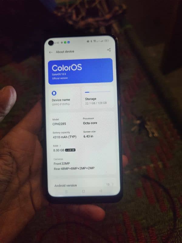 oppo f19pro 8gb 128 exchange possible 4