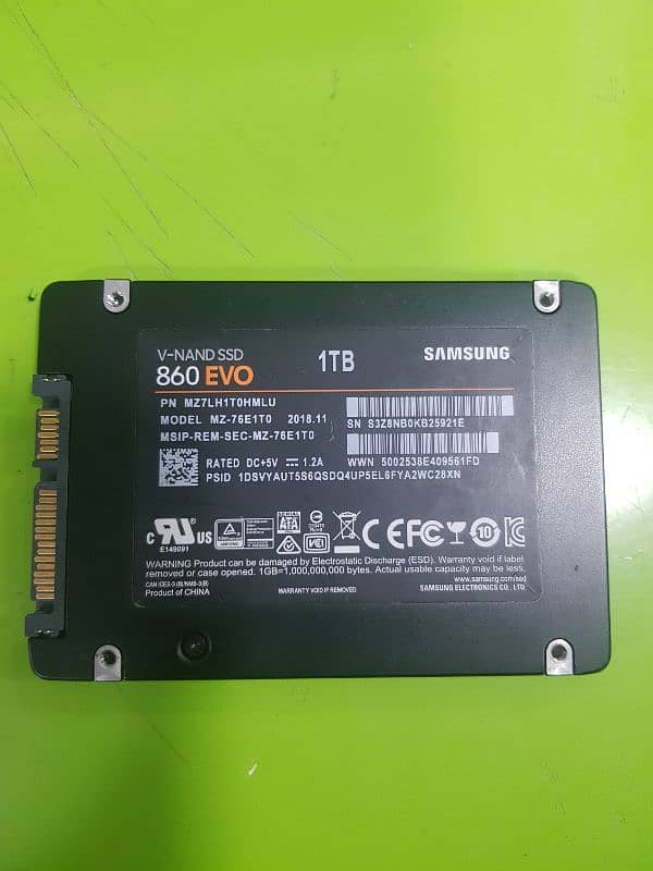 Samsung 1Tb SSD Health 100% 1