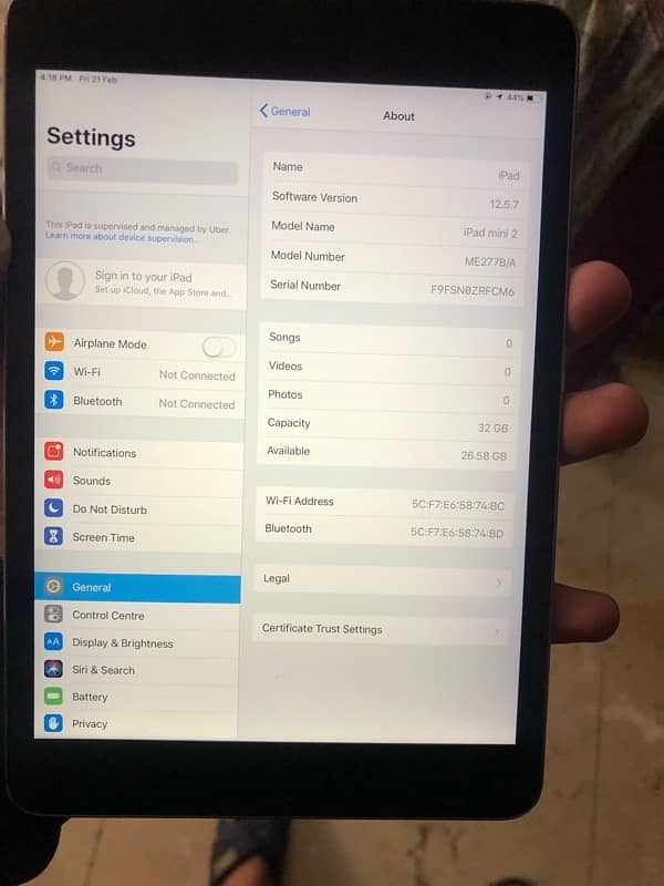 IPad mini 2 Waterpack condition 3