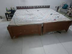 3 single beds without matress for sale