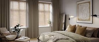 Blinds - Office Blinds - Roller Zebra Blind - Window Wooden Blinds 13