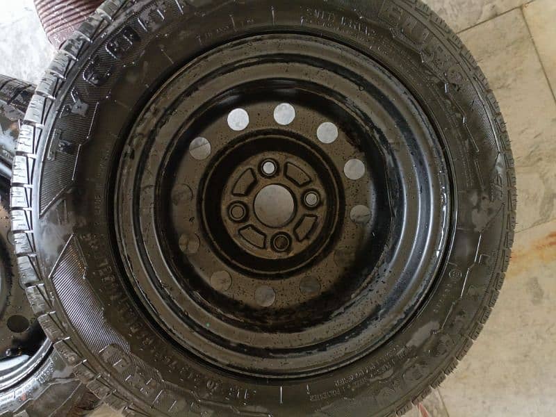 brand new tyres and rims 145/80/R13 0