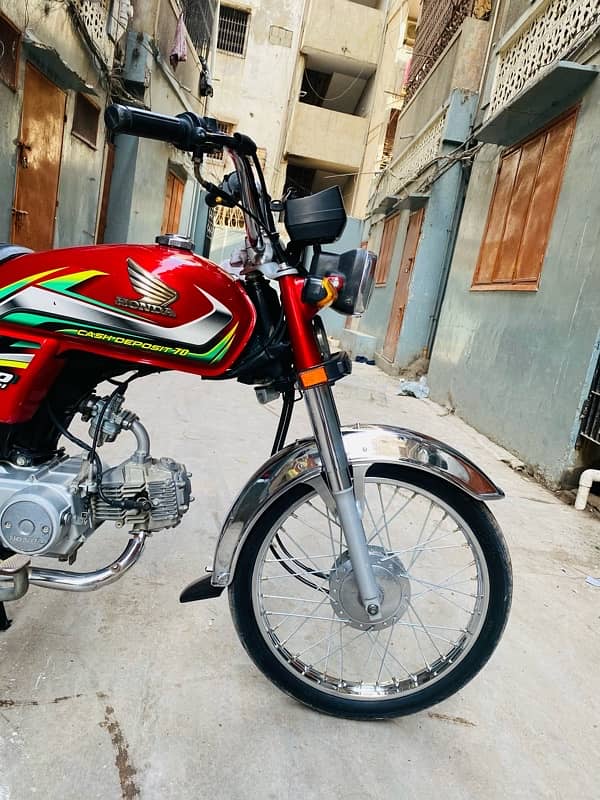 honda cd 70 2022 karachi number 1