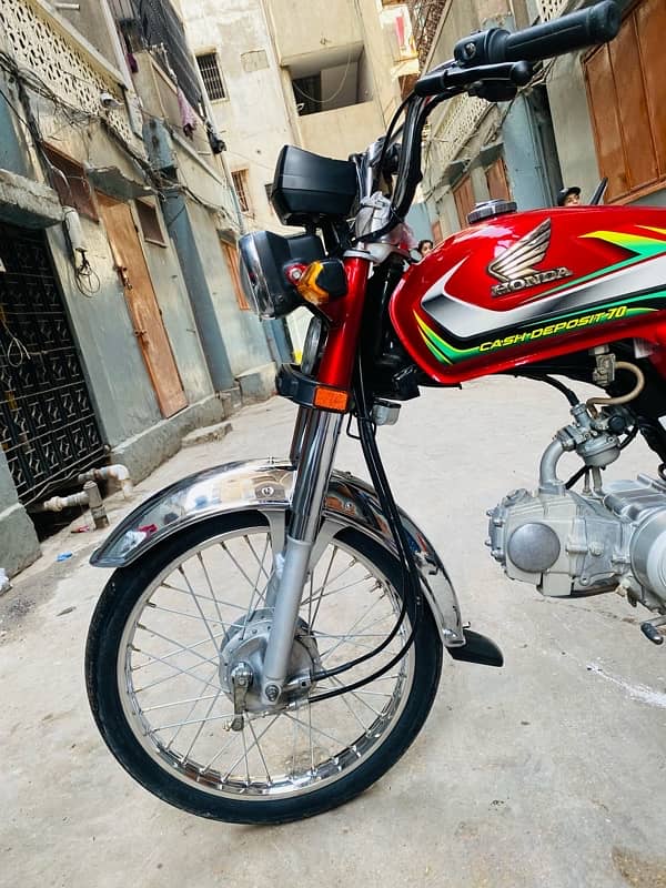 honda cd 70 2022 karachi number 3