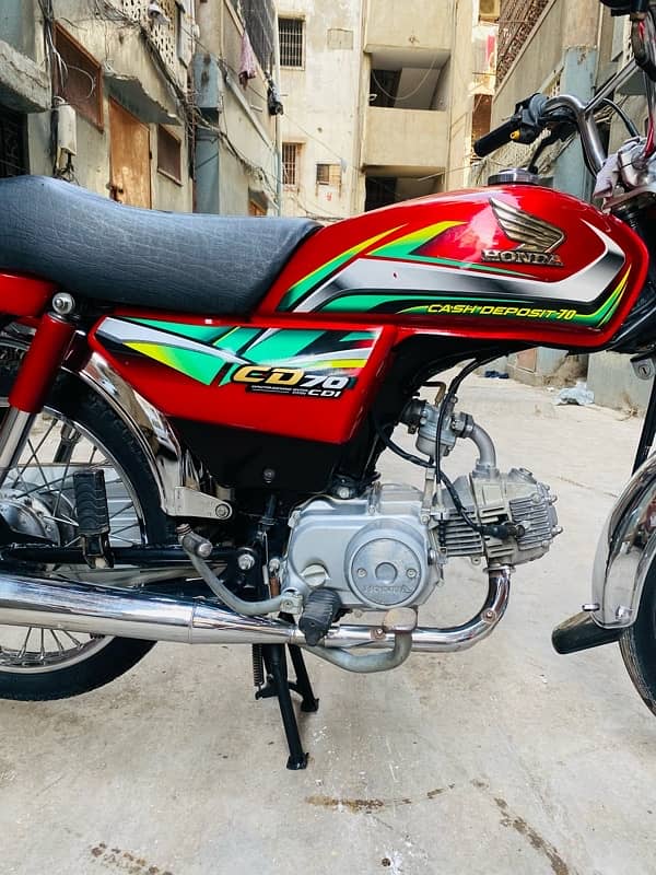 honda cd 70 2022 karachi number 5