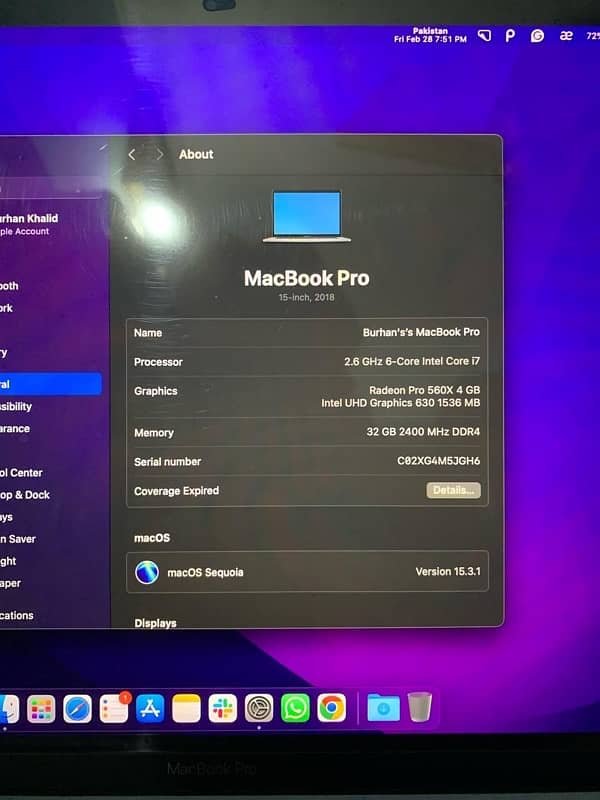 Apple Macbook Pro 2018 3