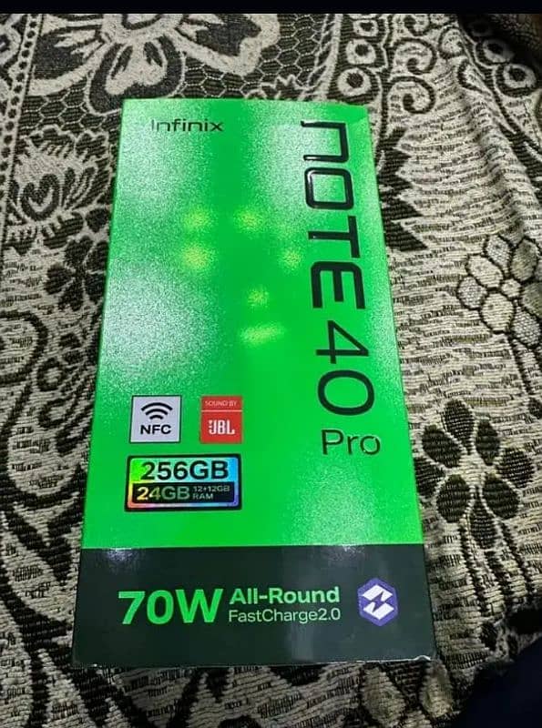 Infinix note 40 pro  Condition 10by10 0