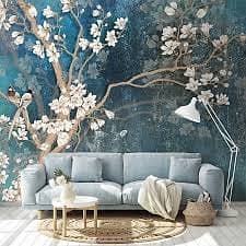 Pvc Wallpaper- 3D wallpaper-Customise wallpaper - Wall flex-Wall paper 11