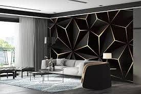 Pvc Wallpaper- 3D wallpaper-Customise wallpaper - Wall flex-Wall paper 15