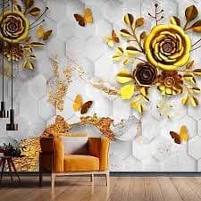 Pvc Wallpaper- 3D wallpaper-Customise wallpaper - Wall flex-Wall paper 17