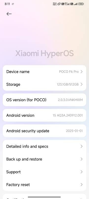 POCO F6 PRO 12GB 512GB 8GEN2 120W COMPLETE BOX 6