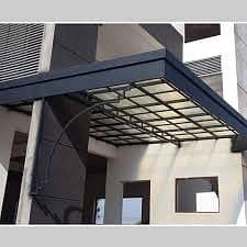 fiber shades/Railing/Iron steel Doors/Fiber glass shade/window sheds 11