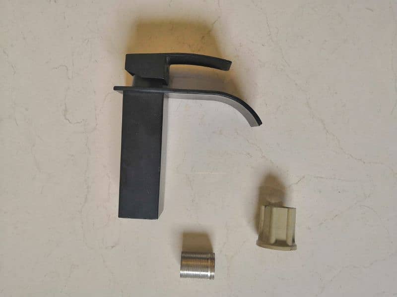 imported waterfall matt black faucet 1