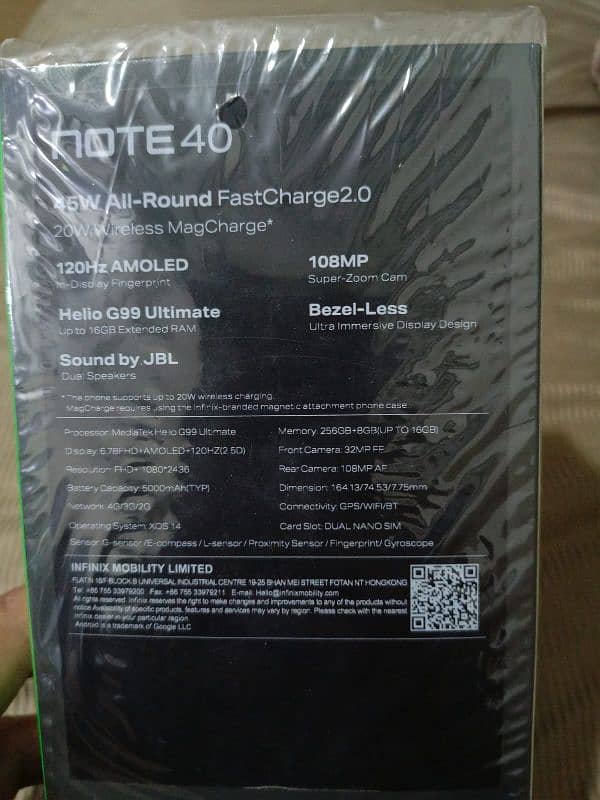 INFINIX NOTE 40 COMPLETE BOX 7