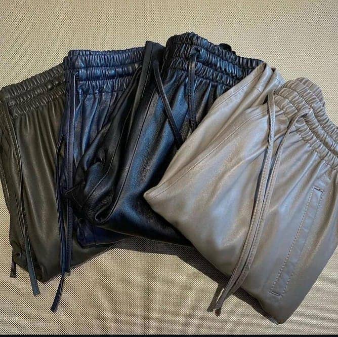 GIFT GENUINE LEATHER JOGPANTS 1