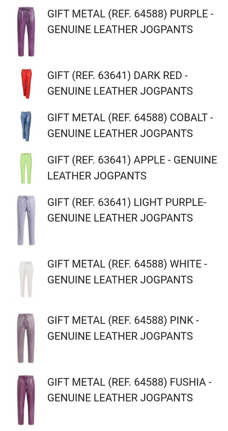 GIFT GENUINE LEATHER JOGPANTS 3